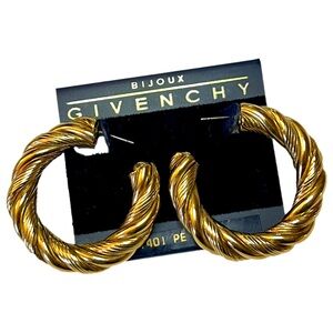 Givenchy Gold Hoop Earrings